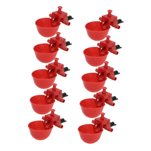 HOUDERCO 10Stücke Hühner Wasserspender Automatischer Trinkbecher für Küken Tauben und Geflügel Einstellbare Wasserfüllmenge Langlebig für Tierhaltung HOUDERCO 10Stücke Hühner Wasserspender Automatischer Trinkbecher für Küken Tauben und Geflügel Einstellbare Wasserfüllmenge Langlebig für Tierhaltung von HOUDERCO