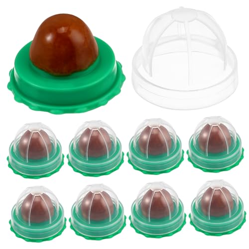 HOUDERCO 10Stücke Katzenminze Snacks Leckball für Katzen mit Vitamin Pudding Zufälliger Geschmack pro Katzenspielzeug für Verbesserung Zungenbewegung von HOUDERCO