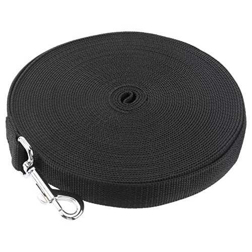 HOUDERCO 15M Hochwertige Hundetrainingsleine Schwarz Haustier Trainingsleine für Gehorsamstraining und mit Verchromtem Stecker und Schnellverschluss HOUDERCO 15M Hochwertige Hundetrainingsleine Schwarz Haustier Trainingsleine für Gehorsamstraining und mit Verchromtem Stecker und Schnellverschluss von HOUDERCO