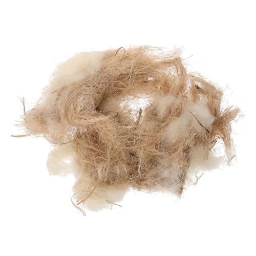 HOUDERCO Vogelnistmaterial 1 Packung Natürliches Nistmaterial für Vögel Hamster und Nager Selbstgemacht Vogelnest Material mit Jute Baumwolle und Wolle Geeignet für Innen und Außenbereich HOUDERCO Vogelnistmaterial 1 Packung Natürliches Nistmaterial für Vögel Hamster und Nager Selbstgemacht Vogelnest Material mit Jute Baumwolle und Wolle Geeignet für Innen und Außenbereich von HOUDERCO