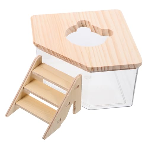 HOUDERCO 1Satz Hamster Sandbad Box Transparentes Hamsterbad mit Rampe für Hamster und Meerschweinchen Vielseitig Einsetzbar als Toilette oder Badewanne Material Teiliges HOUDERCO 1Satz Hamster Sandbad Box Transparentes Hamsterbad mit Rampe für Hamster und Meerschweinchen Vielseitig Einsetzbar als Toilette oder Badewanne Material Teiliges von HOUDERCO