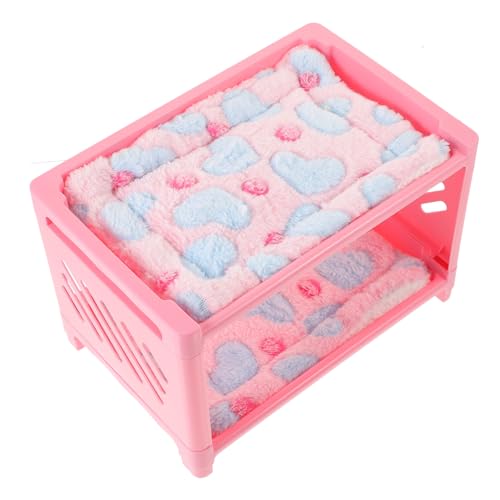 HOUDERCO 1Satz Kleintierbett für Meerschweinchen Doppelschichtige Bungalow Bett für Hamster Chinchillas und Ratten Langlebig und Leicht zu Reinigen Rückzugsort für Kleine HOUDERCO 1Satz Kleintierbett für Meerschweinchen Doppelschichtige Bungalow Bett für Hamster Chinchillas und Ratten Langlebig und Leicht zu Reinigen Rückzugsort für Kleine von HOUDERCO