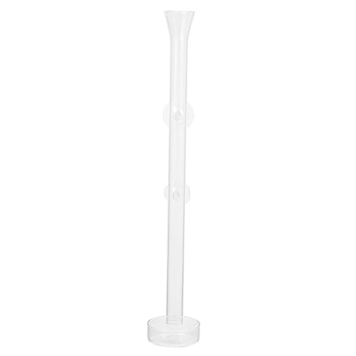 HOUDERCO 1Satz Shrimp Feeder Röhre mit Fütterungsscheibe Hochwertige Fischtank Fütterungsröhre für Garnelen zu Fixieren mit Saugnapf Transparentes Design von HOUDERCO