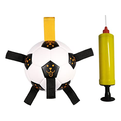 HOUDERCO 1Satz Welpenfußballspielzeug für Interaktives Outdoor mit Luftpumpe Langlebig und Fördert Aktives und Zahnpflege für Training und Beschäftigung HOUDERCO 1Satz Welpenfußballspielzeug für Interaktives Outdoor mit Luftpumpe Langlebig und Fördert Aktives und Zahnpflege für Training und Beschäftigung von HOUDERCO
