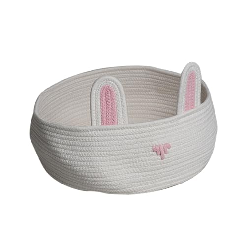 HOUDERCO 1Stück Baumwollseil Haustierbett Dekoratives Hundenest Tierform Bequemes Katzenbett Für Drinnen Für Jahreszeiten Geeignet Weiß Ohne Kissen HOUDERCO 1Stück Baumwollseil Haustierbett Dekoratives Hundenest Tierform Bequemes Katzenbett Für Drinnen Für Jahreszeiten Geeignet Weiß Ohne Kissen von HOUDERCO