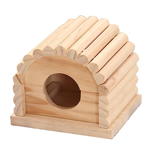 HOUDERCO 1Stück Haustierhaus Aus Holz Für Hamster Atmungsaktives Und Sicheres Design Als Rückzugsort Für Hamster Und Kleine HOUDERCO 1Stück Haustierhaus Aus Holz Für Hamster Atmungsaktives Und Sicheres Design Als Rückzugsort Für Hamster Und Kleine von HOUDERCO