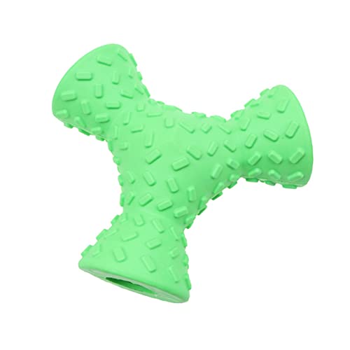 HOUDERCO 1Stück Hundespielzeug aus mit Löchern Interaktives Futterspender für Hunde Zahnpflege und Kauen Kreative Form Zufällige Farbe von HOUDERCO