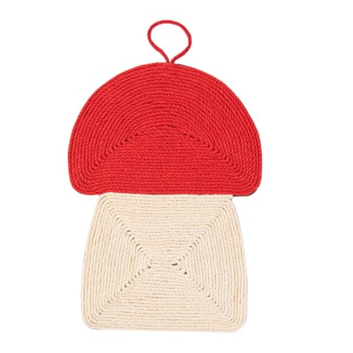HOUDERCO 1Stück Katzenspielzeug Sisal Kratzmatte mit Hängeseil Katzen Scratch Pad Langlebig für Verschiedene Wohnstile Schützt Möbel Kratzern von HOUDERCO