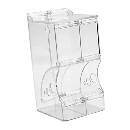 HOUDERCO 1Stück Plastikfutterautomat Für Hamster Transparente Fütterungsschale Automatischer Futterspender Für Kleintiere Wie Hamster Meerschweinchen Und Chinchillas Leicht HOUDERCO 1Stück Plastikfutterautomat Für Hamster Transparente Fütterungsschale Automatischer Futterspender Für Kleintiere Wie Hamster Meerschweinchen Und Chinchillas Leicht von HOUDERCO