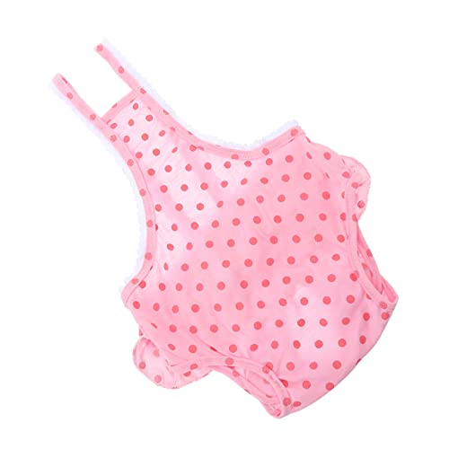 HOUDERCO 1 Stück Unterhose Mit Hosenträgern Für Haustiere Punktedruck Unterhose Für Frauen Super Bequeme Und Saugfähige PIPI-Pads Für Die Periode Von Hunden von HOUDERCO