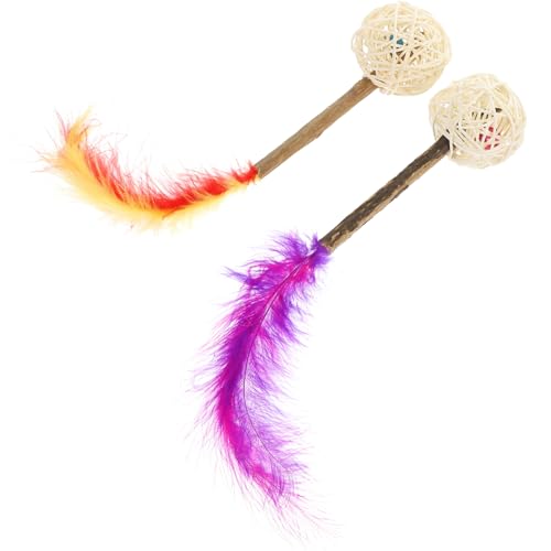 HOUDERCO 2 Stück Actinidia Polygama Sticks Katzenspielzeug Indoor Silvervine Kauspielzeug Kleines Katzenspielzeug Katzenspielzeug Zauberstab HOUDERCO 2 Stück Actinidia Polygama Sticks Katzenspielzeug Indoor Silvervine Kauspielzeug Kleines Katzenspielzeug Katzenspielzeug Zauberstab von HOUDERCO