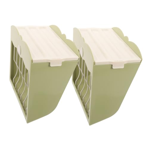 HOUDERCO 2 Stück Grasregal Gras Essen Topf Mutter Käfig Fütterung Hasen Zubehör Klein Futterspender Loch Drinnen Kaninchen Rack Mit Großer Kapazität Häschen-Feeder Green Plastik HOUDERCO 2 Stück Grasregal Gras Essen Topf Mutter Käfig Fütterung Hasen Zubehör Klein Futterspender Loch Drinnen Kaninchen Rack Mit Großer Kapazität Häschen-Feeder Green Plastik von HOUDERCO