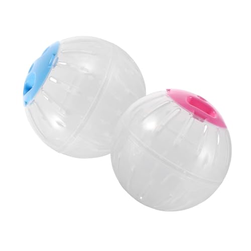 HOUDERCO 2 Stück Hamster Laufkugel Transparente Übungskugel für Kleine Haustiere Fitnessspielzeug für Hamster und Chinchillas Leise und Geräumig für Tägliche Bewegung HOUDERCO 2 Stück Hamster Laufkugel Transparente Übungskugel für Kleine Haustiere Fitnessspielzeug für Hamster und Chinchillas Leise und Geräumig für Tägliche Bewegung von HOUDERCO