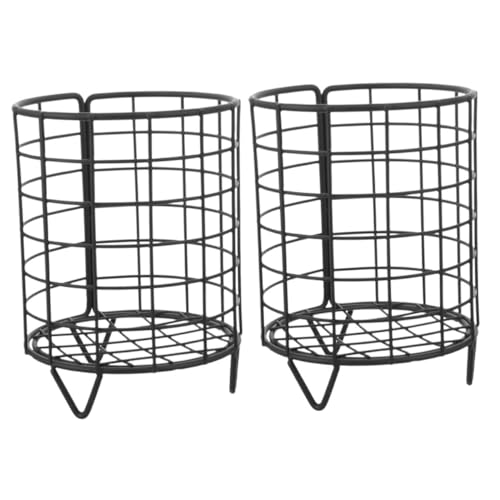 HOUDERCO 2 Stück Heufütterung Kaninchen Häschen-Feeder klein Chinchilla -Heu -Feeder Nahrungssuche futterbox futterbehälter Heufutter eiserner Zubringer Meerschweinchen Schmiedeeisen Black von HOUDERCO