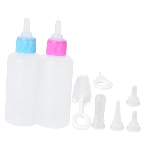 HOUDERCO 2Sätze Haustier Fütterungsset Katzenmilchflasche für Kätzchen und Welpen aus Lebensmittelechtem Material Reinigungsbürste HOUDERCO 2Sätze Haustier Fütterungsset Katzenmilchflasche für Kätzchen und Welpen aus Lebensmittelechtem Material Reinigungsbürste von HOUDERCO