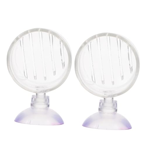 HOUDERCO 2Stücke Aquarium Futterbecher Fütterungsbecher für Fische Langlebig und Futterstation für Aquarien Fördert Gesundes Fressen von HOUDERCO