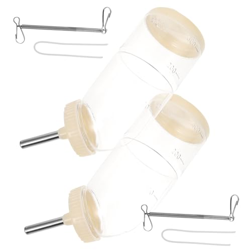 HOUDERCO 2stücke Haustier Trinkflasche Für Kleintiere Automatischer Wasserspender Mit Kapazität Für Hamster Kaninchen Und Andere Kleine Tiere Einfach Zu Befestigen Reinigen von HOUDERCO