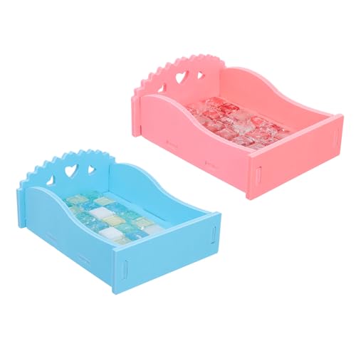 HOUDERCO 2stücke Hamster Kühlmatte Sommerbett Für Kleine Haustiere Kühlendes Nest Für Meerschweinchen Und Hamster Leicht Und Tragbar Für Entspannte Nickerchen An Heißen Tagen von HOUDERCO
