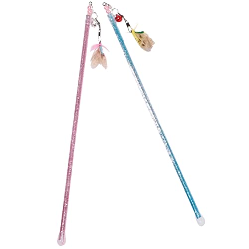 HOUDERCO 2Stücke Interaktives Katzenspielzeug Katzenstab mit Teaser für Indoor und Katzenübung Fördert Bindung und Spaß für Kätzchen HOUDERCO 2Stücke Interaktives Katzenspielzeug Katzenstab mit Teaser für Indoor und Katzenübung Fördert Bindung und Spaß für Kätzchen von HOUDERCO