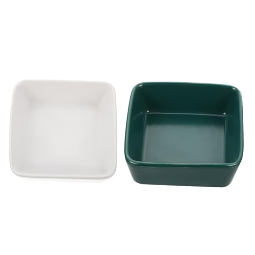 HOUDERCO 2Stücke Keramik Fütterungsschale für Kleine Haustiere Bissresistente Hamsterschüssel für Chinchilla und Co Futter und Wassernapf HOUDERCO 2Stücke Keramik Fütterungsschale für Kleine Haustiere Bissresistente Hamsterschüssel für Chinchilla und Co Futter und Wassernapf von HOUDERCO
