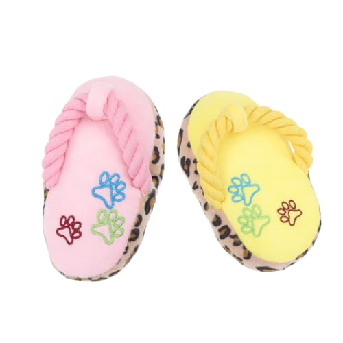 HOUDERCO 2Stücke Plüsch Hund Kauen Weiche Molar Slipper für Welpen Haustierspielzeug zur Zahnpflege Stressabbau und Interaktive Beschäftigung HOUDERCO 2Stücke Plüsch Hund Kauen Weiche Molar Slipper für Welpen Haustierspielzeug zur Zahnpflege Stressabbau und Interaktive Beschäftigung von HOUDERCO