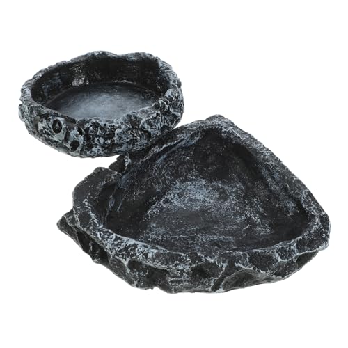 HOUDERCO 2Stücke Reptilien Futter und Wasserschale Lebensnahes Design für Terrarien Schildkröten und Eidechsen Langlebig und Sicher Einfacher Zugang zu Futter und Wasser HOUDERCO 2Stücke Reptilien Futter und Wasserschale Lebensnahes Design für Terrarien Schildkröten und Eidechsen Langlebig und Sicher Einfacher Zugang zu Futter und Wasser von HOUDERCO