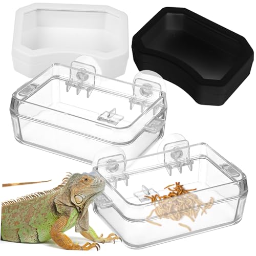 HOUDERCO 2Stücke Reptilien Futter und Wasserschale Teilig Transparenter Futternapf mit Starkem Saugnapf für Eidechsen Bartdrachen und Geckos für Glatte Oberflächen Langlebig HOUDERCO 2Stücke Reptilien Futter und Wasserschale Teilig Transparenter Futternapf mit Starkem Saugnapf für Eidechsen Bartdrachen und Geckos für Glatte Oberflächen Langlebig von HOUDERCO