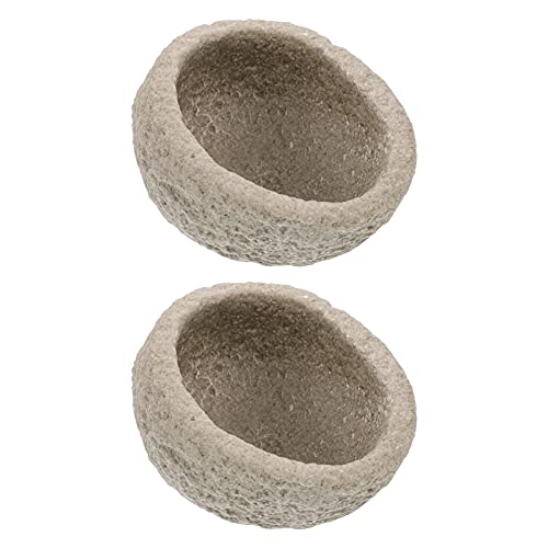 HOUDERCO 2Stücke Reptilien Futter und Wasserschalen Nachahmung Design Langlebig und Sicher für Schildkröten und Eidechsen für Terrarien Hochwertige Reptilienbedarf HOUDERCO 2Stücke Reptilien Futter und Wasserschalen Nachahmung Design Langlebig und Sicher für Schildkröten und Eidechsen für Terrarien Hochwertige Reptilienbedarf von HOUDERCO
