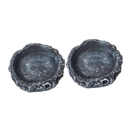 HOUDERCO 2Stücke Reptilien Wassernäpfe Futter und Trinkschalen für Schildkröten Eidechsen Schlangen und Frösche zu Reinigen Kippsicher und Langlebig für Terrarien HOUDERCO 2Stücke Reptilien Wassernäpfe Futter und Trinkschalen für Schildkröten Eidechsen Schlangen und Frösche zu Reinigen Kippsicher und Langlebig für Terrarien von HOUDERCO
