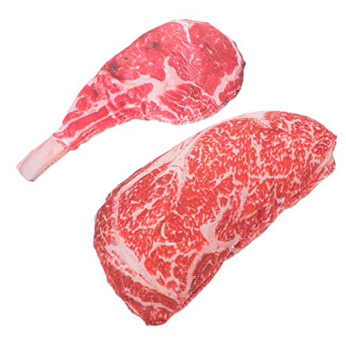 HOUDERCO 2Stücke Steakhundspielzeug Cartoon Steak für Katzen Interaktives Kauspielzeug mit Geräuschfunktion zur Stärkung Bindung Reduzierung von Langeweile HOUDERCO 2Stücke Steakhundspielzeug Cartoon Steak für Katzen Interaktives Kauspielzeug mit Geräuschfunktion zur Stärkung Bindung Reduzierung von Langeweile von HOUDERCO