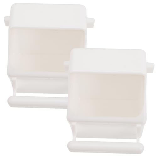 HOUDERCO 2Stücke Vogeltrink und Futterspender für Papageien Hängendes Design für Käfige Transparent für Wasser und Futter für Haustiervögel Wie Wellensittiche HOUDERCO 2Stücke Vogeltrink und Futterspender für Papageien Hängendes Design für Käfige Transparent für Wasser und Futter für Haustiervögel Wie Wellensittiche von HOUDERCO