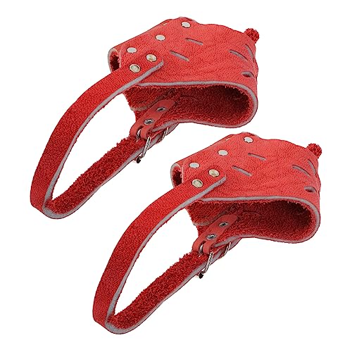 HOUDERCO 2st Schnauze Für Welpen Verstellbarer Maulkorb Gebell Weicher Maulkorb Für Hunde Beißen Trainings-leckereien Korbmaulkorb Für Hunde Maulkörbe Hundezubehör Leder Brown HOUDERCO 2st Schnauze Für Welpen Verstellbarer Maulkorb Gebell Weicher Maulkorb Für Hunde Beißen Trainings-leckereien Korbmaulkorb Für Hunde Maulkörbe Hundezubehör Leder Brown von HOUDERCO