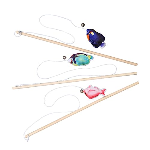HOUDERCO 3St Fischs tange lustige Katzen Sticks Katzenstockspielzeug Katzenspielzeug Interactive cat Toy Katzen Fisch entworfener Kätzchen-Teaser Kätzchen Katzenminze Teaser Holz HOUDERCO 3St Fischs tange lustige Katzen Sticks Katzenstockspielzeug Katzenspielzeug Interactive cat Toy Katzen Fisch entworfener Kätzchen-Teaser Kätzchen Katzenminze Teaser Holz von HOUDERCO