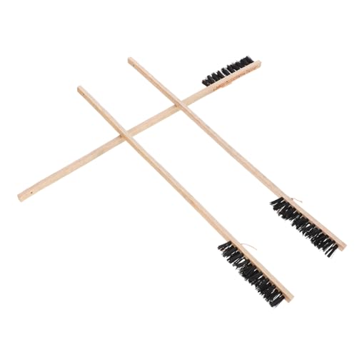 HOUDERCO Vogelkäfig-reinigungsbürsten-Set 3-teilig Holzgriff Zufällige Farben von HOUDERCO