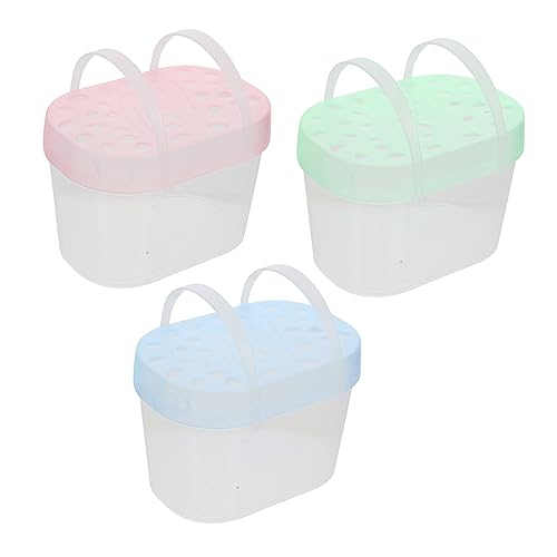HOUDERCO 3 Stücke Haustier Hamster Käfige Outdoor Tragbare Reisen Fällen Schildkröte Boxen Atmungsaktiv Für Tiere Farbe von HOUDERCO