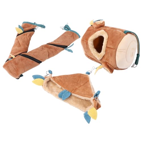 HOUDERCO 3Stücke Hamster Hängematte Bequeme und Spielzeuge für Hamster für Käfige Fördert Körperliche Aktivität Sicheres Material Wintermonate von HOUDERCO