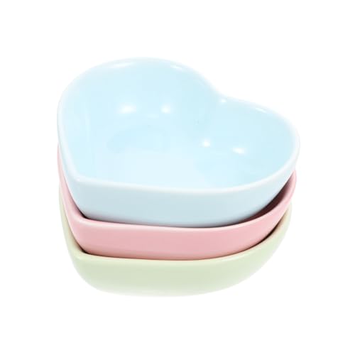 HOUDERCO 3Stücke Herzförmige Keramische Futternäpfe für Hamster und Kleintiere Waschbare Futter und Wasserschalen für Meerschweinchen Chinchillas und Andere Nager Robust HOUDERCO 3Stücke Herzförmige Keramische Futternäpfe für Hamster und Kleintiere Waschbare Futter und Wasserschalen für Meerschweinchen Chinchillas und Andere Nager Robust von HOUDERCO