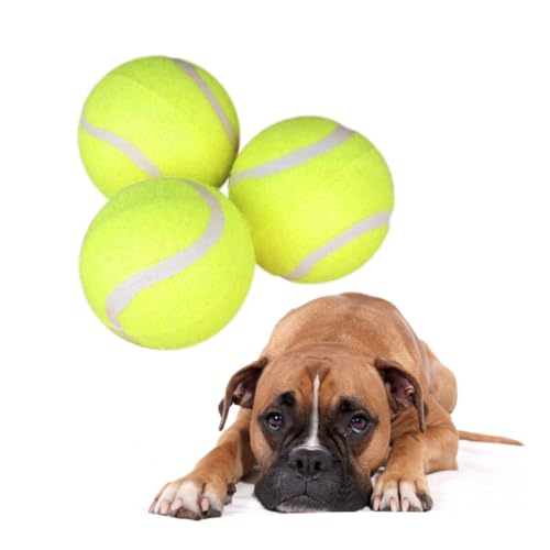 HOUDERCO 3Stücke Hundetennisbälle aus Ungiftigem Interaktives Kauspielzeug für Hundetraining für Zerren für Kleine bis Große HOUDERCO 3Stücke Hundetennisbälle aus Ungiftigem Interaktives Kauspielzeug für Hundetraining für Zerren für Kleine bis Große von HOUDERCO