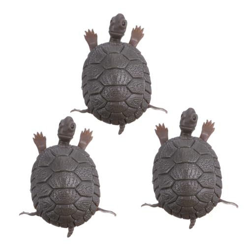 HOUDERCO 3Stücke Künstliche Schildkröten Dekoration für Aquarien Teiliges Lebensechte Simulation Umweltfreundliches Material für Aquarien und Kinderspielzeug Vielseitig von HOUDERCO