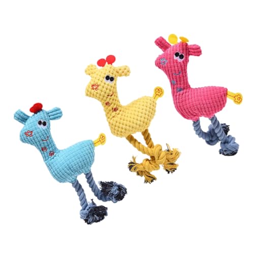 HOUDERCO 3Stücke Quietschspielzeug Cartoon Kauspielzeug für Haustiere Fördert Zahnpflege und Langeweile Geräuschspielzeug Rosig Orange Gelb HOUDERCO 3Stücke Quietschspielzeug Cartoon Kauspielzeug für Haustiere Fördert Zahnpflege und Langeweile Geräuschspielzeug Rosig Orange Gelb von HOUDERCO