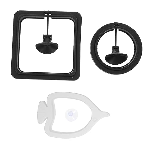HOUDERCO 3stücke Teiliges Futterringe Für Aquarien Schwimmende Futterspender Für Fische Geeignete Futterstation Für Flakes Und Schwimmendes Futter Für Betta Und Andere Kleine Fische von HOUDERCO