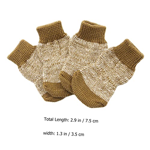 HOUDERCO 4 Stück Hundesocken aus Baumwolle rutschfest Set für Kleine und Mittlere Hunde Pfotenfreundlich Atmungsaktiv und Komfortabel für Innenbereiche HOUDERCO 4 Stück Hundesocken aus Baumwolle rutschfest Set für Kleine und Mittlere Hunde Pfotenfreundlich Atmungsaktiv und Komfortabel für Innenbereiche von HOUDERCO