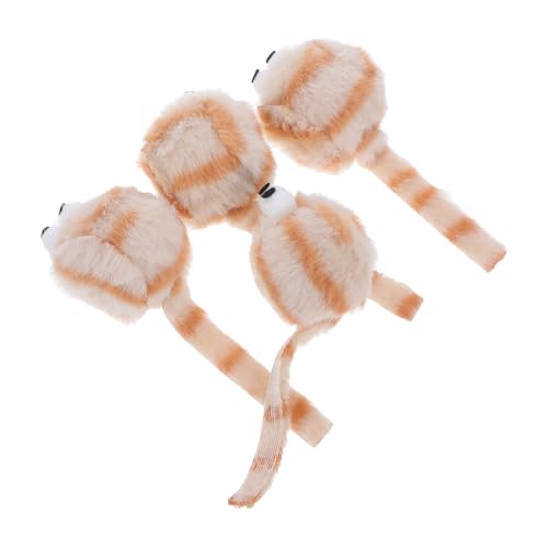 HOUDERCO 4 Stück Katzen Plüschmäuse für Kätzchen Interaktive Kau und Spielzeuge Geistigen und Körperlichen Aktivität und Langlebig HOUDERCO 4 Stück Katzen Plüschmäuse für Kätzchen Interaktive Kau und Spielzeuge Geistigen und Körperlichen Aktivität und Langlebig von HOUDERCO