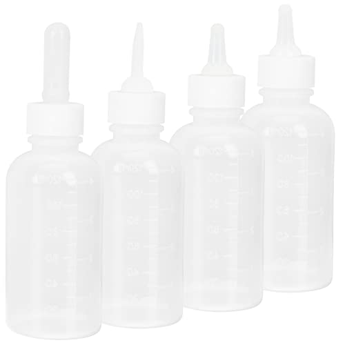 HOUDERCO Futterspender Aus Kunststoff Und Silikon 120 Ml Für Hunde Katzen Kätzchen Welpen 4er-Set Sicher Für Kleintiere von HOUDERCO