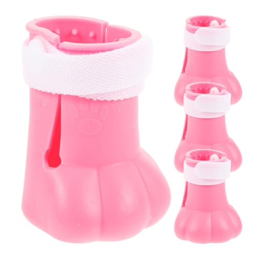 HOUDERCO 4 Stück Katzenfüße Katzenschermaschine Katzenstreu Matte katzenkrallen Schutz Katzen krallenschutz Katzenkrallenkappen Badefußabdeckung aus Silikon für Haustiere Kieselgel Rosa HOUDERCO 4 Stück Katzenfüße Katzenschermaschine Katzenstreu Matte katzenkrallen Schutz Katzen krallenschutz Katzenkrallenkappen Badefußabdeckung aus Silikon für Haustiere Kieselgel Rosa von HOUDERCO