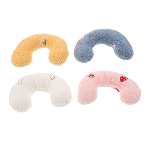 HOUDERCO 4stücke Katzenkissen Für Katzen Mit U-Form Bequem Und Gemütliches Schlafkissen Ergonomische Nackenstütze Strapazierfähiger Bezug Farben Für Haustiere in Innenräumen von HOUDERCO