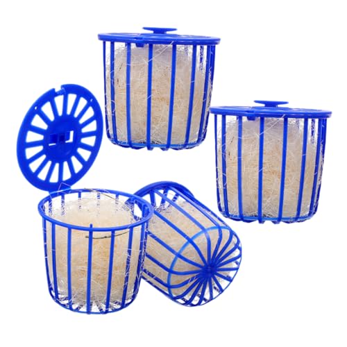 HOUDERCO 4 Stück Vogelnest Vögel Brüten Nester Nisthaus Für Nymphensittiche Korb Für Die Zucht Kleines Papageiennest Wildvogelzuchtstation Hängende Nisthöhle Für Papageien Plastik Blue HOUDERCO 4 Stück Vogelnest Vögel Brüten Nester Nisthaus Für Nymphensittiche Korb Für Die Zucht Kleines Papageiennest Wildvogelzuchtstation Hängende Nisthöhle Für Papageien Plastik Blue von HOUDERCO