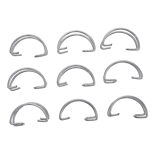 HOUDERCO 40 Stück Teiliges Türhaken Vielseitige Zuchtausrüstung Langlebige Elastische Drahtklammern Großer Verschluss als Taubenkäfig Haken für Haushalt und Tierhaltung von HOUDERCO
