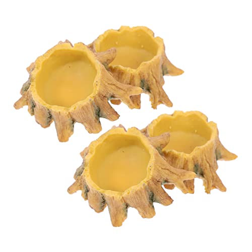 HOUDERCO 4Stücke Terrariumschale für Reptilien Mini Wasserfutterhäuschen aus Hochwertigem Harz für Spinnen und Kleine Kriechtiere Rutschfestes Design und Platzsparend HOUDERCO 4Stücke Terrariumschale für Reptilien Mini Wasserfutterhäuschen aus Hochwertigem Harz für Spinnen und Kleine Kriechtiere Rutschfestes Design und Platzsparend von HOUDERCO