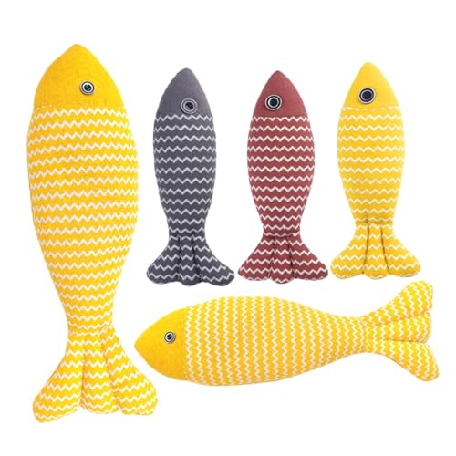 HOUDERCO 5 Stück Katzenfischspielzeug, Realistischer Fisch, Katzenminze-Spielzeug, Haustier-kauspielzeug, Katzenkissen-Spielzeug, Kuscheliges Katzenminze-plüsch-fischspielzeug, HOUDERCO 5 Stück Katzenfischspielzeug, Realistischer Fisch, Katzenminze-Spielzeug, Haustier-kauspielzeug, Katzenkissen-Spielzeug, Kuscheliges Katzenminze-plüsch-fischspielzeug, von HOUDERCO